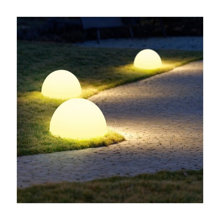 Lampa ogrodowa półkula ATMOSPHERE L LED RGBW 16 kolorów 50 cm