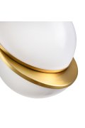 Lampa wisząca ORBITA biało-złota 25 cm - nowoczesny design