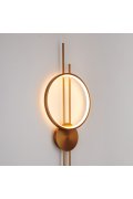 Lampa ścienna ECLIPTICA LED złota 100 cm