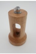 Lampa wisząca NORDIC WOODY biało drewniana 35 cm