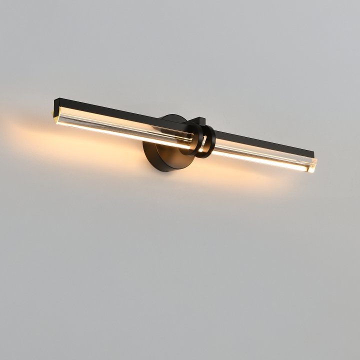 Lampa ścienna LOVELY LED czarna 58 cm