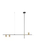 Lampa wisząca LUNGO czarno złota 135 cm
