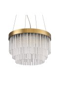 Lampa wisząca GLORIA LED kryształowa złota 40 cm