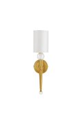 Lampa ścienna DAMA złota 52 cm glamour