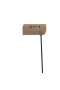 Lampa wisząca BOOGIE LED złoto czarna 88 cm