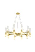 Lampa wisząca CANDELA-10 złota 85 cm