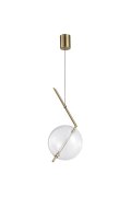 Lampa wisząca AMORE - 1 LED złota 24 cm