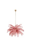 Lampa wisząca EMU pióra różowe 100 cm