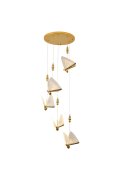 Lampa wisząca BEE LAMP 5 LED złota 45 cm