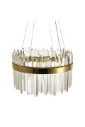 Lampa wisząca ROYAL LED kryształowa złota 50 cm