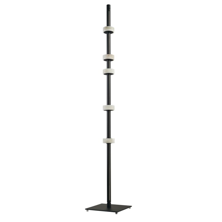 Lampa podłogowa RINGO czarna 182 cm