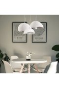 Lampa wisząca STONE FLAT biała 60 cm