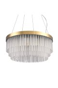 Lampa wisząca GLORIA LED kryształowa złota 60 cm