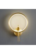 Lampa ścienna LED AMICI RING LED złota 27 cm