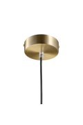 Lampa wisząca ARTDECO czarno - złota 35 cm do salonu