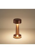 Lampa stołowa TAVOLO A LED dotykowa miedziana 21 cm