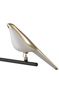Lampa ścienna PTAK TIT LED złoto-czarna 28 cm
