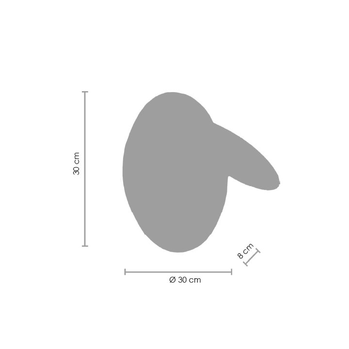 Lampa ścienna PILLS biała 30 cm