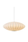 Lampa wisząca SILK FLAT biała 50 cm - nowoczesna i minimalistyczna