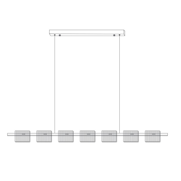 Lampa wisząca LED BACCIO złota 120 cm - nowoczesna lampa nad stół i wyspę