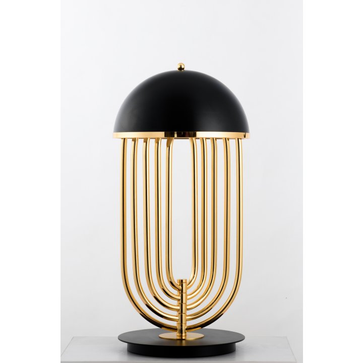 Lampa stołowa DOLCE VITA czarno złota 60 cm