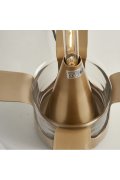Lampa stołowa FATA transparentno złota 35 *46 cm