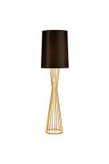 Lampa podłogowa FILO-1 czarno - złota 145 cm