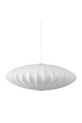 Lampa wisząca SILK FLAT biała 50 cm - nowoczesna i minimalistyczna