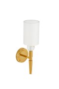 Lampa ścienna DAMA złota 52 cm glamour