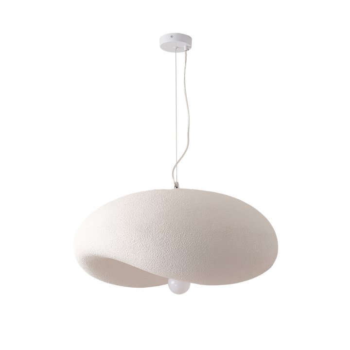 Lampa wisząca STONE FLAT biała 60 cm