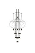 Lampa wisząca LINEA-43 czarna 90 cm