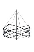 Lampa wisząca SPACE LED czarna 60 cm