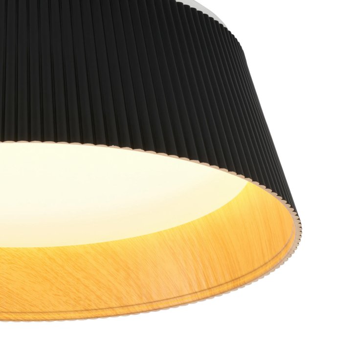 Plafon sufitowy FRILL LED czarny 45 cm
