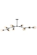 Lampa wisząca MODERN ORCHID-9 bursztynowo czarna 150 cm