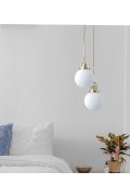 Lampa wisząca PEARL złota 20 cm