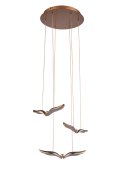 Lampa wisząca GUFO 3 LED różowe złoto 36 cm