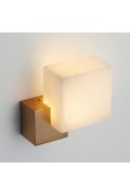 Lampa ścienna CUBO LED złota 18 cm