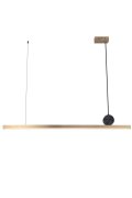 Lampa wisząca BOOGIE LED złoto czarna 88 cm