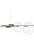 Lampa wisząca AMORE LED złota 153 cm
