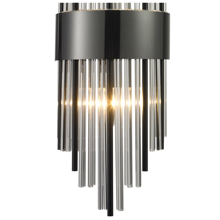 Lampa ścienna DRACO czarna 60 cm