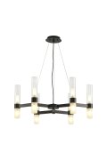 Lampa wisząca CANDELA-6 czarna 70 cm