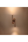 Lampa ścienna MYK LED miedziana 40 cm