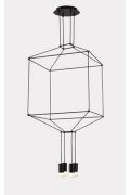 Lampa wisząca LINEA-4 czarna 45 cm