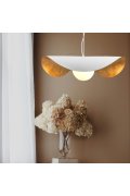 Lampa wisząca ENZO biało złota 60 cm