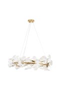 Lampa wisząca BOTANIKA złoto biała 80 cm
