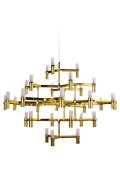 Lampa wisząca CANDLES-30 złota 120 cm