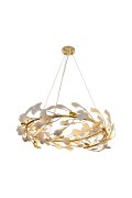 Lampa wisząca BOTANIKA złoto biała 80 cm
