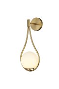 Lampa ścienna DROP biało złota 45 cm