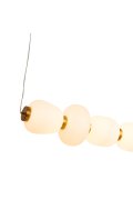 Lampa wisząca BRILLA-6 LED biało-złota 125 cm