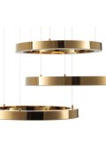 Lampa wisząca CIRCLE 60+60+60 LED złoty połysk na 1 podsufitce